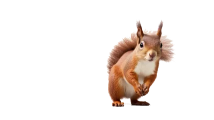 Crédence de cuisine en verre imprimé Écureuil red squirrel