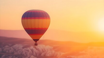 Obraz premium a hot air balloon flying in the sky