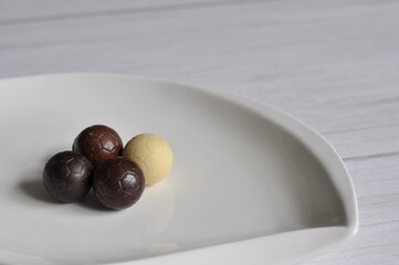 White, Milk and Dark Chocolate Figures Hand Made