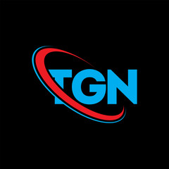 TGN logo. TGN letter. TGN letter logo design. Initials TGN logo linked with circle and uppercase monogram logo. TGN typography for technology, business and real estate brand.
