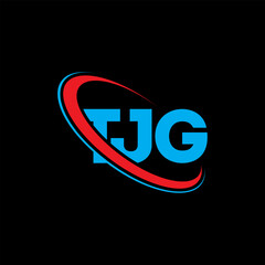 TJG logo. TJG letter. TJG letter logo design. Initials TJG logo linked with circle and uppercase monogram logo. TJG typography for technology, business and real estate brand.