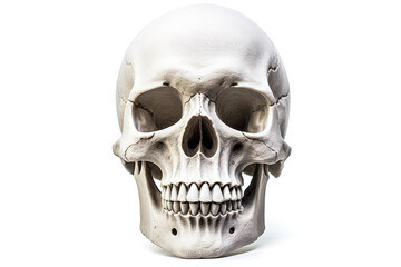 Fototapeta premium Skeleton head isolated on white background