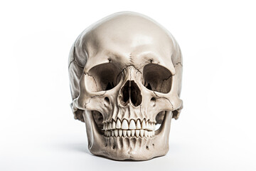 Obraz premium Skeleton head isolated on white background