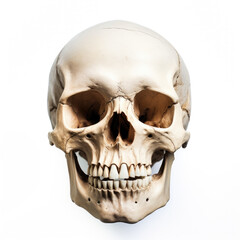 Skeleton head isolated on white background