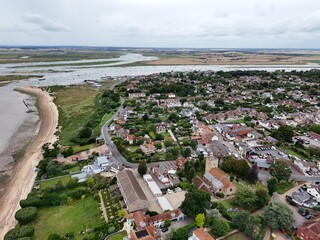 .Old town West Mersea Essex UK drone,aerial