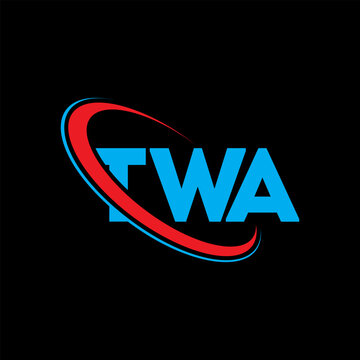 TWA logo. TWA letter. TWA letter logo design. Initials TWA logo linked with circle and uppercase monogram logo. TWA typography for technology, business and real estate brand.