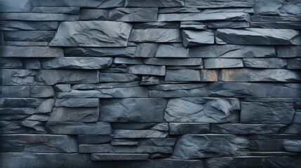 Slate stone wall pattern
