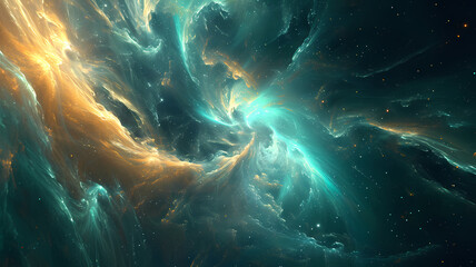 Abstract digital background blending ethereal elements with futuristic design