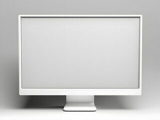 3D blank computer display mockup