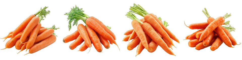 Carrot Vegetables Pile Of Heap Of Piled Up Together Hyperrealistic Highly Detailed Isolated On Transparent Background Png File