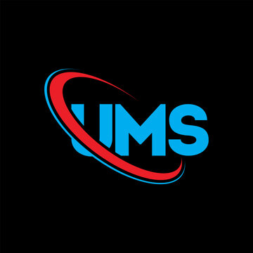 UMS logo. UMS letter. UMS letter logo design. Initials UMS logo linked with circle and uppercase monogram logo. UMS typography for technology, business and real estate brand.