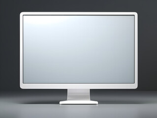 3D blank computer display mockup