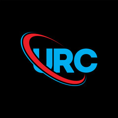 URC logo. URC letter. URC letter logo design. Initials URC logo linked with circle and uppercase monogram logo. URC typography for technology, business and real estate brand.
