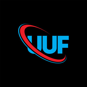 UUF logo. UUF letter. UUF letter logo design. Initials UUF logo linked with circle and uppercase monogram logo. UUF typography for technology, business and real estate brand.