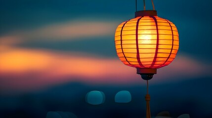 Obraz premium a lamp that is on a pole with a sky in the background