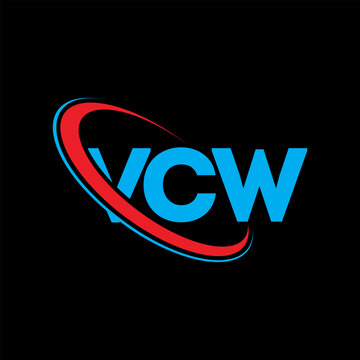 VCW logo. VCW letter. VCW letter logo design. Intitials VCW logo linked with circle and uppercase monogram logo. VCW typography for technology, business and real estate brand.