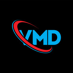 VMD logo. VMD letter. VMD letter logo design. Initials VMD logo linked with circle and uppercase monogram logo. VMD typography for technology, business and real estate brand.