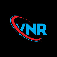 VNR logo. VNR letter. VNR letter logo design. Initials VNR logo linked with circle and uppercase monogram logo. VNR typography for technology, business and real estate brand.