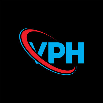 VPH logo. VPH letter. VPH letter logo design. Initials VPH logo linked with circle and uppercase monogram logo. VPH typography for technology, business and real estate brand.