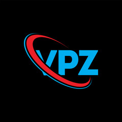 VPZ logo. VPZ letter. VPZ letter logo design. Initials VPZ logo linked with circle and uppercase monogram logo. VPZ typography for technology, business and real estate brand.