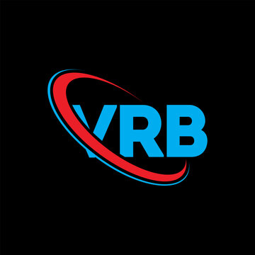VRB logo. VRB letter. VRB letter logo design. Initials VRB logo linked with circle and uppercase monogram logo. VRB typography for technology, business and real estate brand.