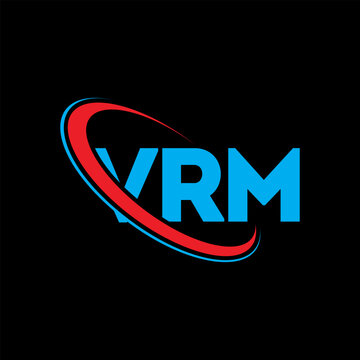 VRM logo. VRM letter. VRM letter logo design. Initials VRM logo linked with circle and uppercase monogram logo. VRM typography for technology, business and real estate brand.