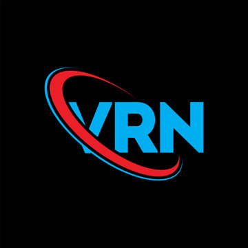 VRN logo. VRN letter. VRN letter logo design. Initials VRN logo linked with circle and uppercase monogram logo. VRN typography for technology, business and real estate brand.