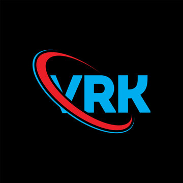 VRK logo. VRK letter. VRK letter logo design. Initials VRK logo linked with circle and uppercase monogram logo. VRK typography for technology, business and real estate brand.