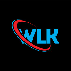 WLK logo. WLK letter. WLK letter logo design. Initials WLK logo linked with circle and uppercase monogram logo. WLK typography for technology, business and real estate brand.