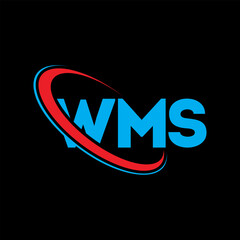WMS logo. WMS letter. WMS letter logo design. Initials WMS logo linked with circle and uppercase monogram logo. WMS typography for technology, business and real estate brand.