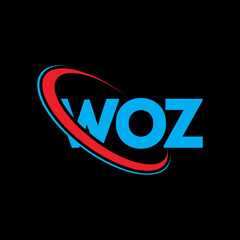 WOZ logo. WOZ letter. WOZ letter logo design. Initials WOZ logo linked with circle and uppercase monogram logo. WOZ typography for technology, business and real estate brand. © mamun25g