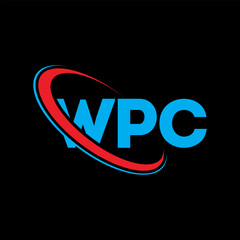 WPC logo. WPC letter. WPC letter logo design. Initials WPC logo linked with circle and uppercase monogram logo. WPC typography for technology, business and real estate brand.