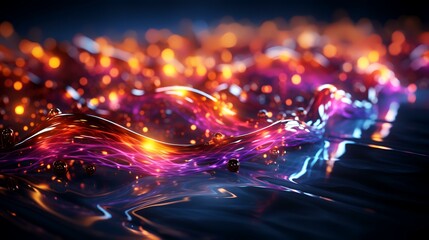 Abstract Particle Background - Network Mess Futuristic Concept