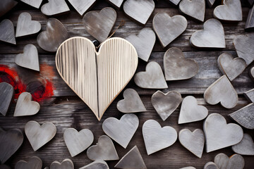 Obraz premium Rustic heart.