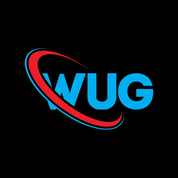 WUG logo. WUG letter. WUG letter logo design. Initials WUG logo linked with circle and uppercase monogram logo. WUG typography for technology, business and real estate brand.