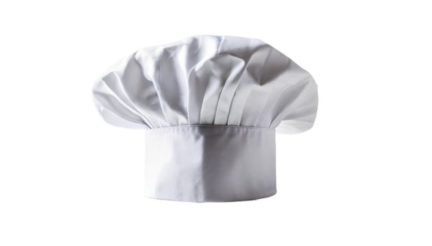 Chef hat isolated on transparent background.