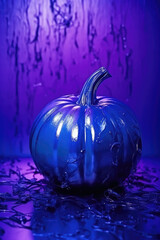 Surreal background photo in halloween symbolic visual mystic blue colors