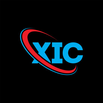 XIC logo. XIC letter. XIC letter logo design. Initials XIC logo linked with circle and uppercase monogram logo. XIC typography for technology, business and real estate brand.