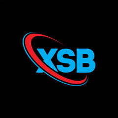 XSB logo. XSB letter. XSB letter logo design. Initials XSB logo linked with circle and uppercase monogram logo. XSB typography for technology, business and real estate brand.