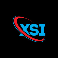 XSI logo. XSI letter. XSI letter logo design. Initials XSI logo linked with circle and uppercase monogram logo. XSI typography for technology, business and real estate brand.
