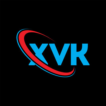 XVK logo. XVK letter. XVK letter logo design. Initials XVK logo linked with circle and uppercase monogram logo. XVK typography for technology, business and real estate brand.