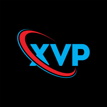 XVP logo. XVP letter. XVP letter logo design. Initials XVP logo linked with circle and uppercase monogram logo. XVP typography for technology, business and real estate brand.