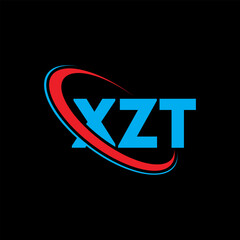XZT logo. XZT letter. XZT letter logo design. Initials XZT logo linked with circle and uppercase monogram logo. XZT typography for technology, business and real estate brand.