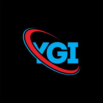 YGI logo. YGI letter. YGI letter logo design. Initials YGI logo linked with circle and uppercase monogram logo. YGI typography for technology, business and real estate brand.