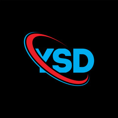 YSD logo. YSD letter. YSD letter logo design. Initials YSD logo linked with circle and uppercase monogram logo. YSD typography for technology, business and real estate brand.