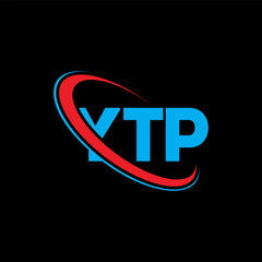 YTP logo. YTP letter. YTP letter logo design. Initials YTP logo linked with circle and uppercase monogram logo. YTP typography for technology, business and real estate brand.