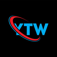 YTW logo. YTW letter. YTW letter logo design. Initials YTW logo linked with circle and uppercase monogram logo. YTW typography for technology, business and real estate brand.