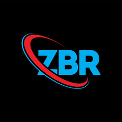 ZBR logo. ZBR letter. ZBR letter logo design. Intitials ZBR logo linked with circle and uppercase monogram logo. ZBR typography for technology, business and real estate brand.