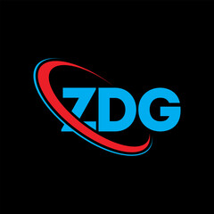ZDG logo. ZDG letter. ZDG letter logo design. Initials ZDG logo linked with circle and uppercase monogram logo. ZDG typography for technology, business and real estate brand.