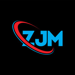 ZJM logo. ZJM letter. ZJM letter logo design. Initials ZJM logo linked with circle and uppercase monogram logo. ZJM typography for technology, business and real estate brand.